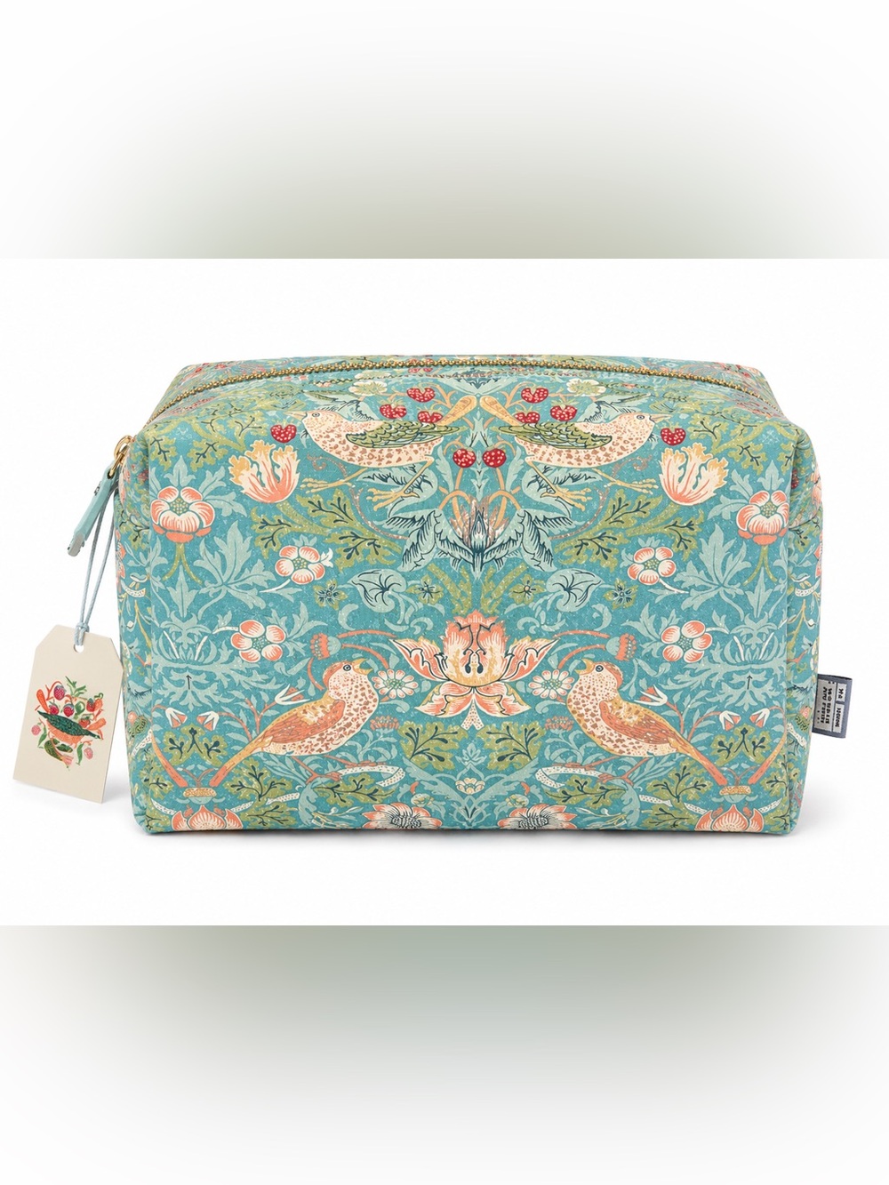 William Morris  Botanical Bird Cosmetic Pouch - Stylish Floral Print